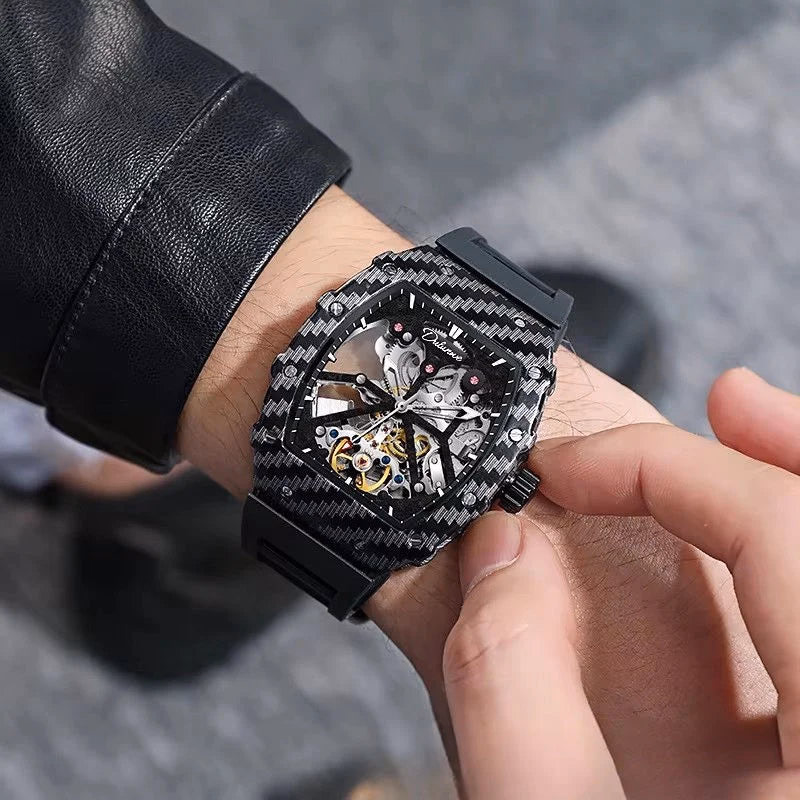 Dulunwe Men's Tourbillon Skeleton Watch — image 5