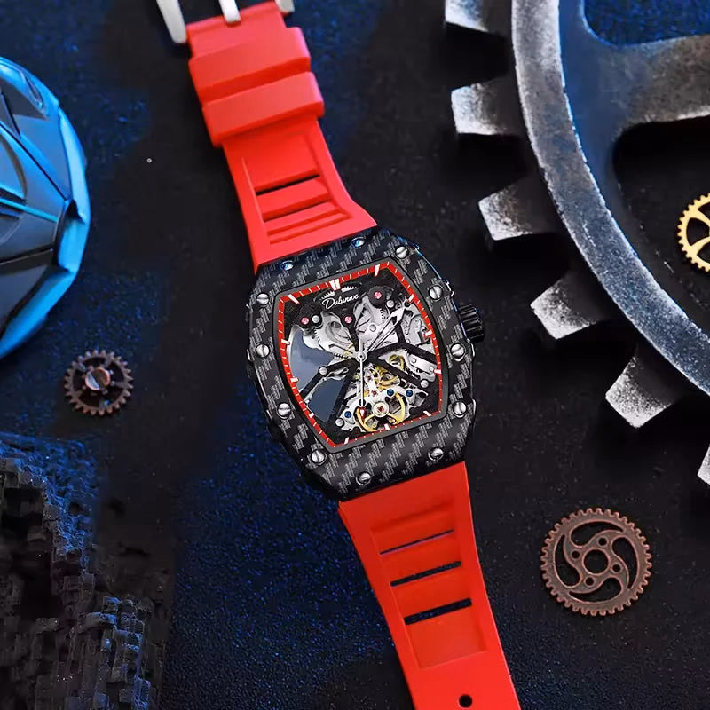 Dulunwe Men's Tourbillon Skeleton Watch — image 9