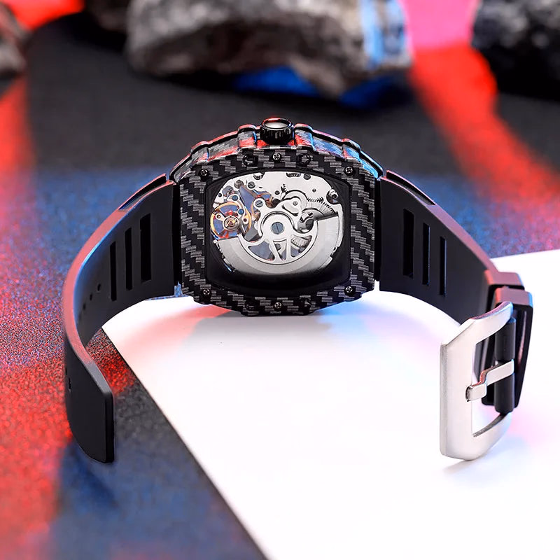 Dulunwe Men's Tourbillon Skeleton Watch — image 3