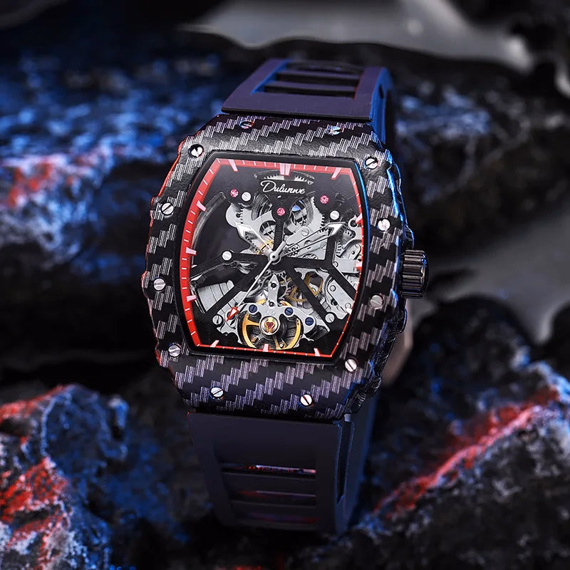 Dulunwe Men's Tourbillon Skeleton Watch — image 2