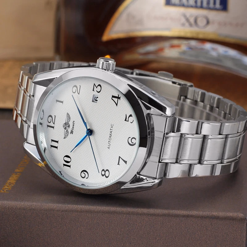 T-Winner Luxury Blue Analog Mechanical Watch — image 3