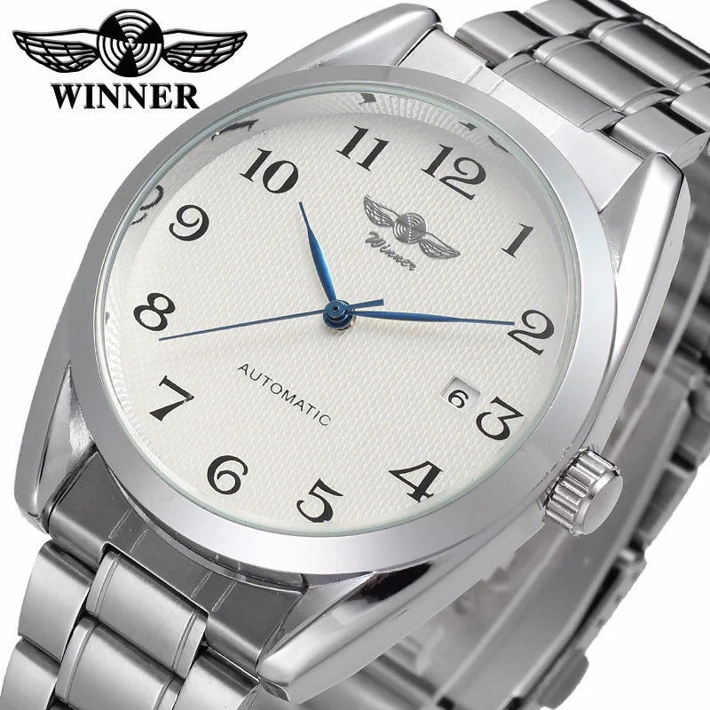 T-Winner Luxury Blue Analog Mechanical Watch