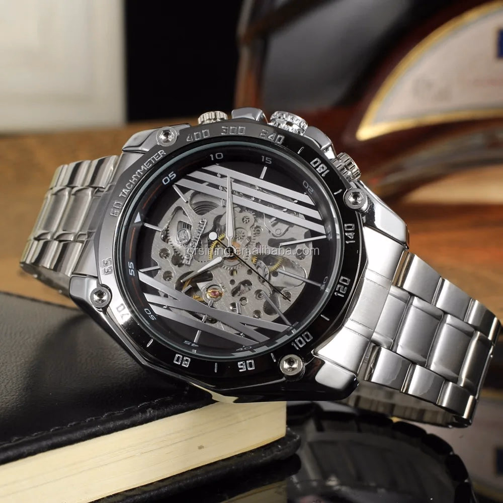 Luxury Men's Automatic Roman Numeral Watch — image 3