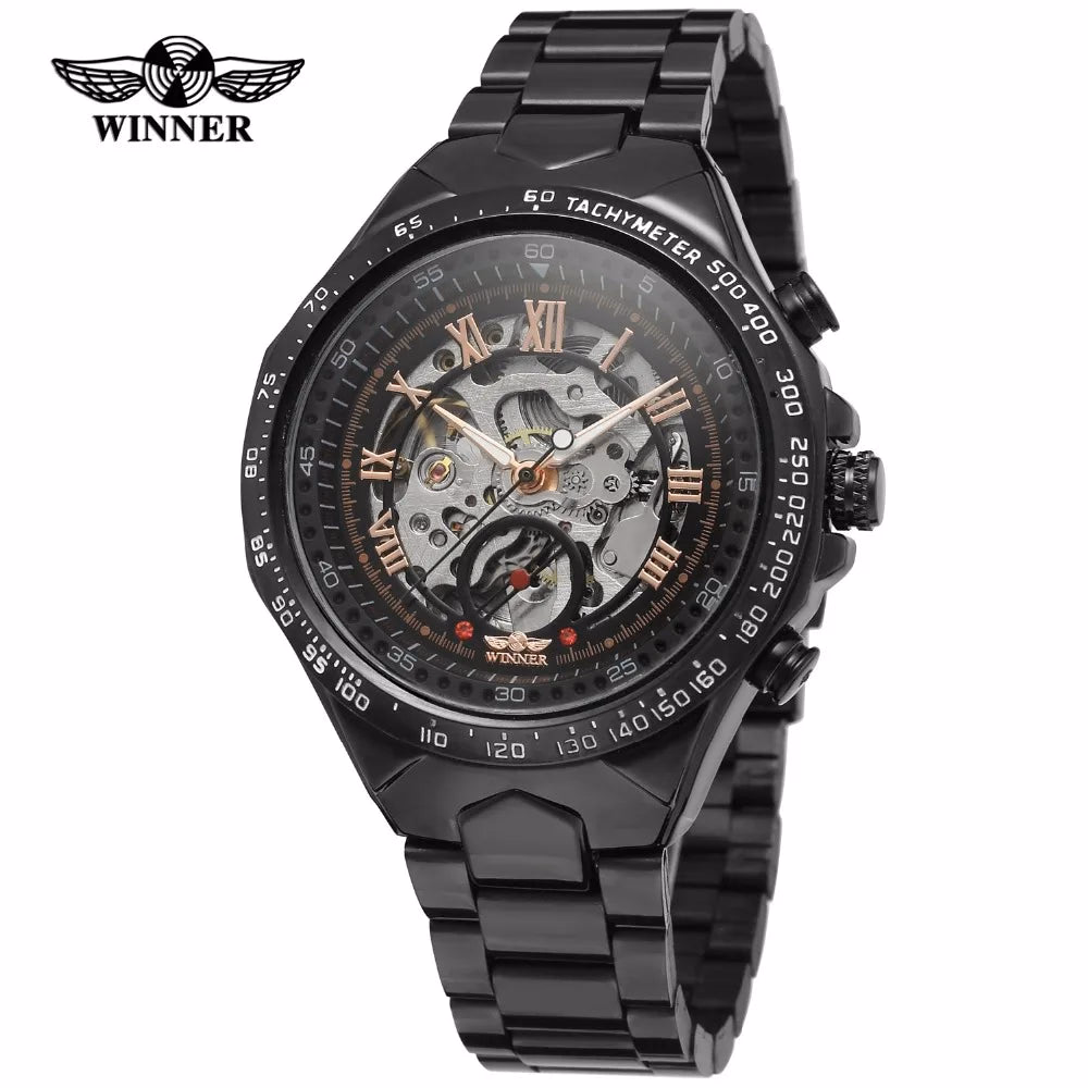 Winner Luxury Gold Black Automatic Men's Watch — image 6