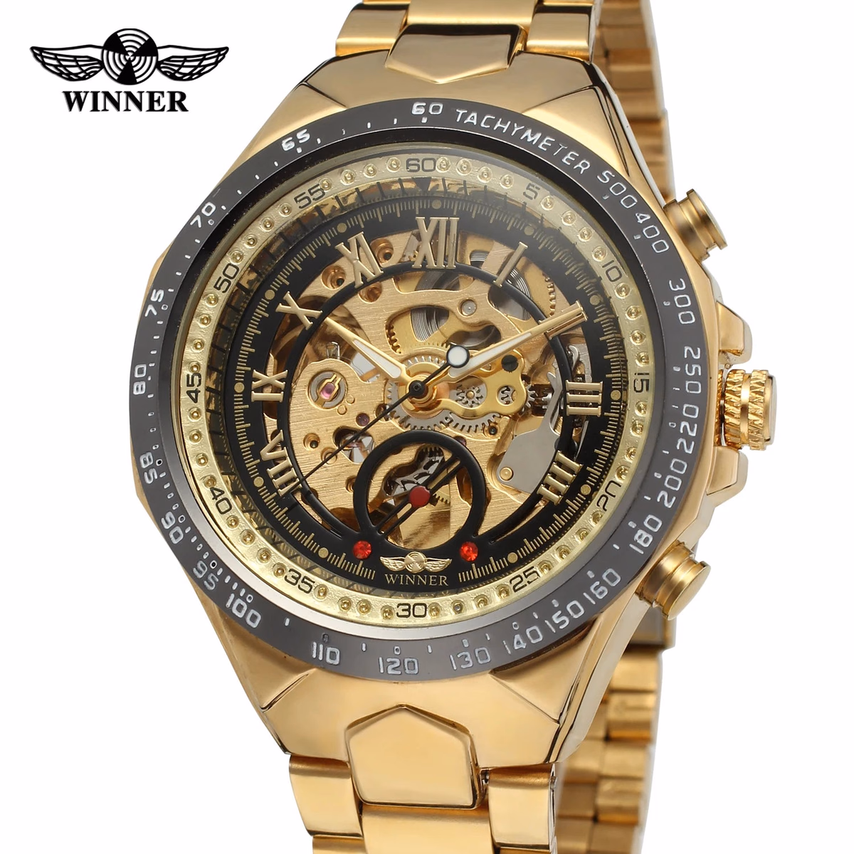 Winner Luxury Gold Black Automatic Men's Watch — image 9