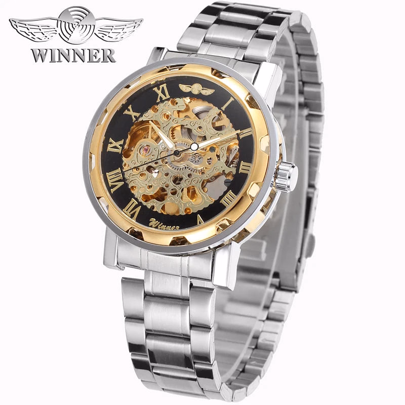 Luxury Gold Skeleton Automatic Watch — image 2