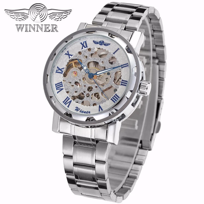 Luxury Gold Skeleton Automatic Watch — image 12
