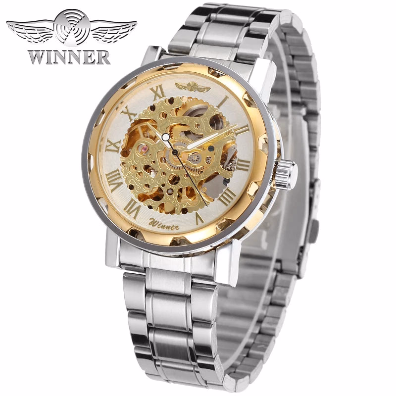Luxury Gold Skeleton Automatic Watch — image 4