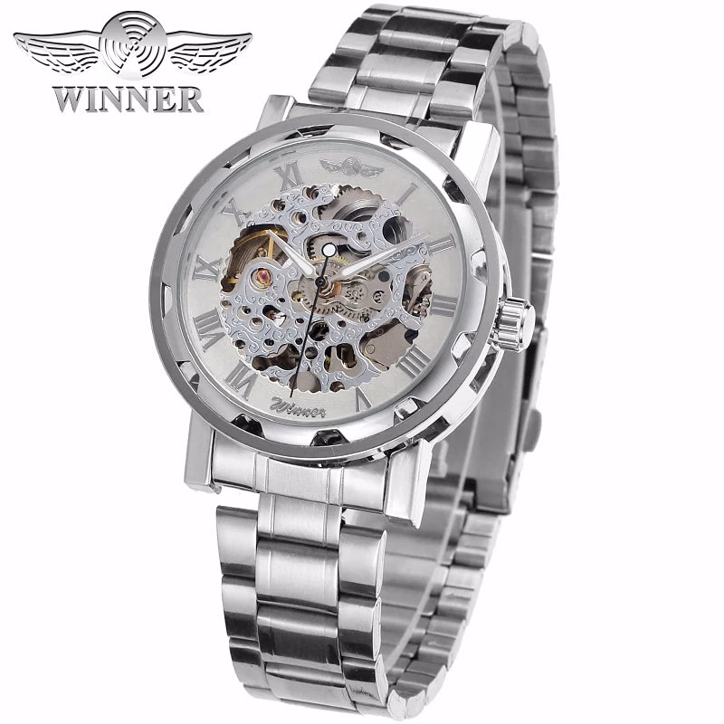Luxury Gold Skeleton Automatic Watch — image 11