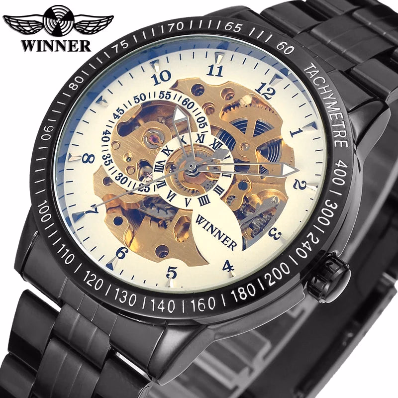 T-winner Automatic Skeleton Steel Men's Watch — image 4