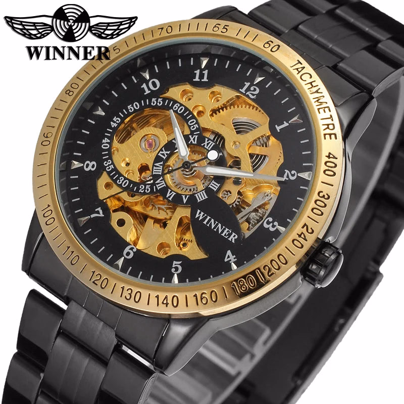 T-winner Automatic Skeleton Steel Men's Watch — image 3