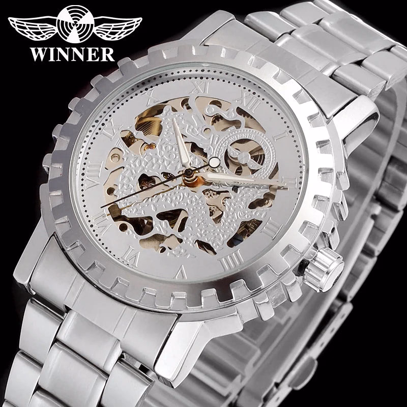 Luxury Gold Skeleton Automatic Watch for Men — image 2