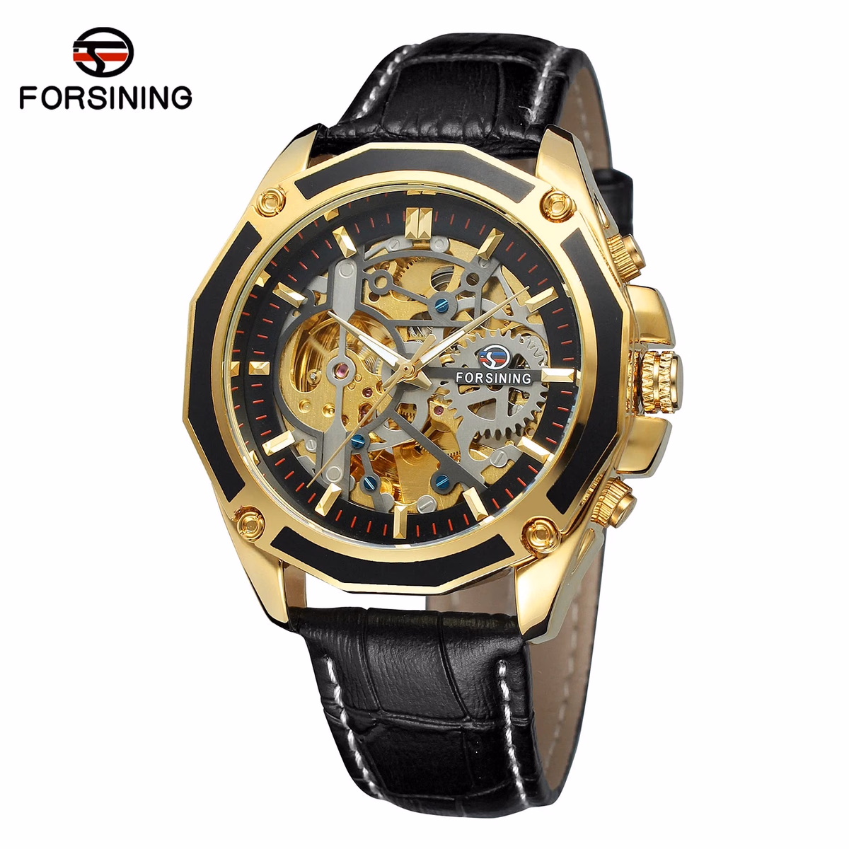 Luxury Skeleton Automatic Leather Watch for Men — image 10