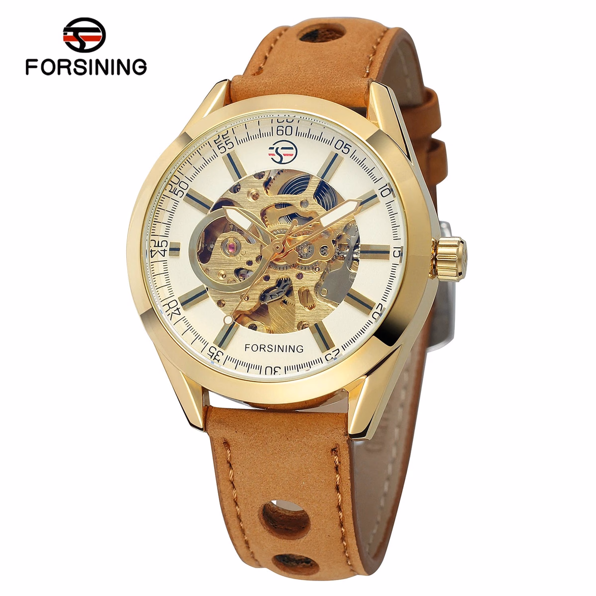 Forsining Skeleton Automatic Luxury Watch for Men — image 11