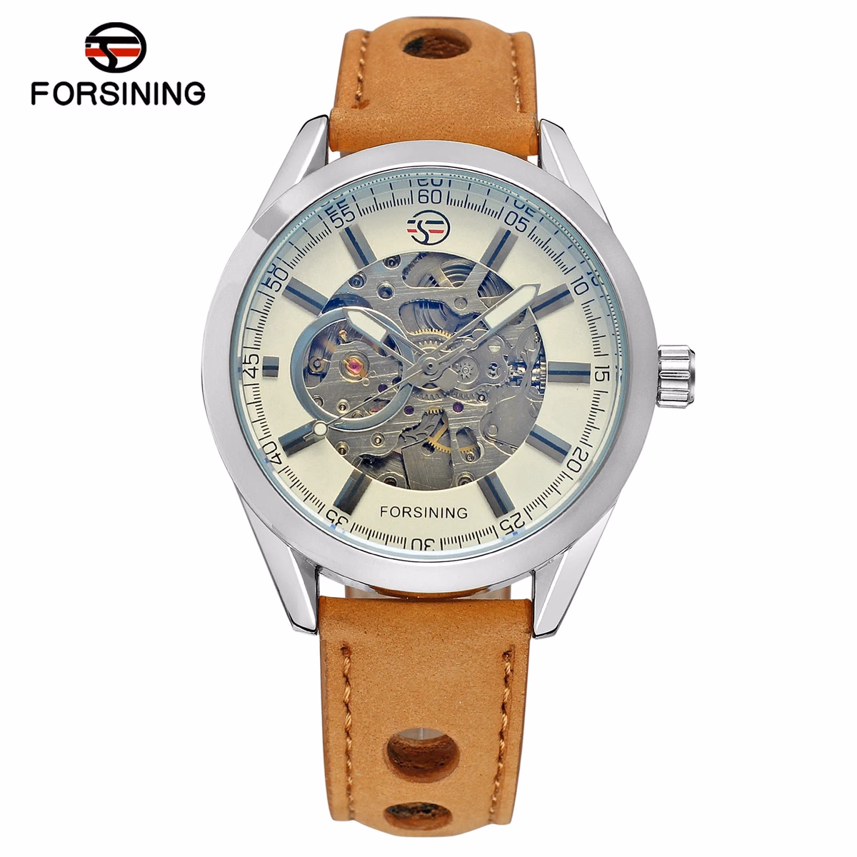 Forsining Skeleton Automatic Luxury Watch for Men — image 6