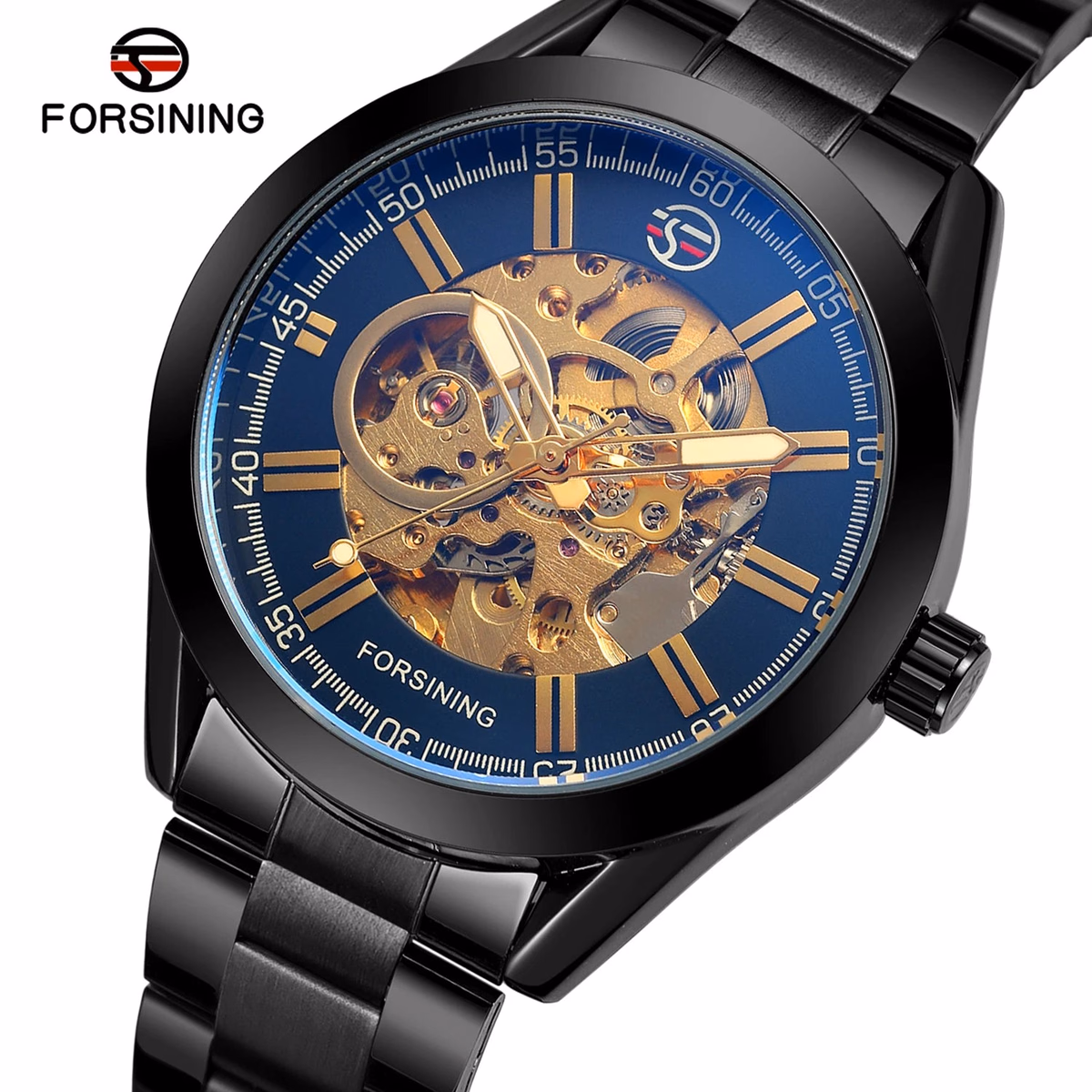 Forsining Skeleton Automatic Luxury Watch for Men — image 2