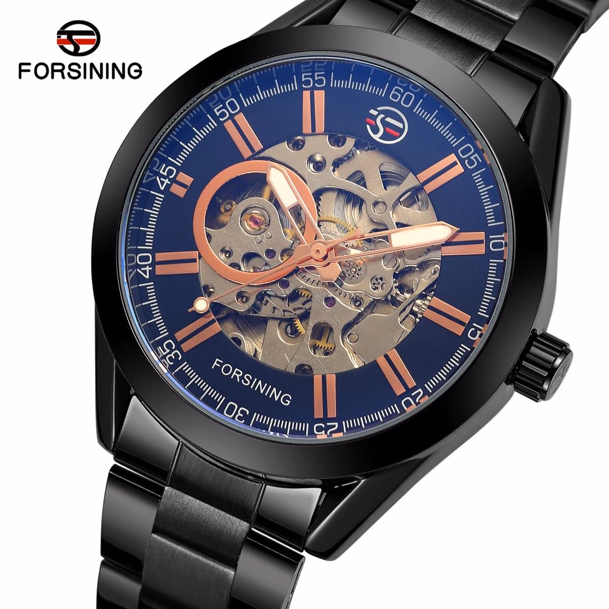 Forsining Skeleton Automatic Luxury Watch for Men — image 3
