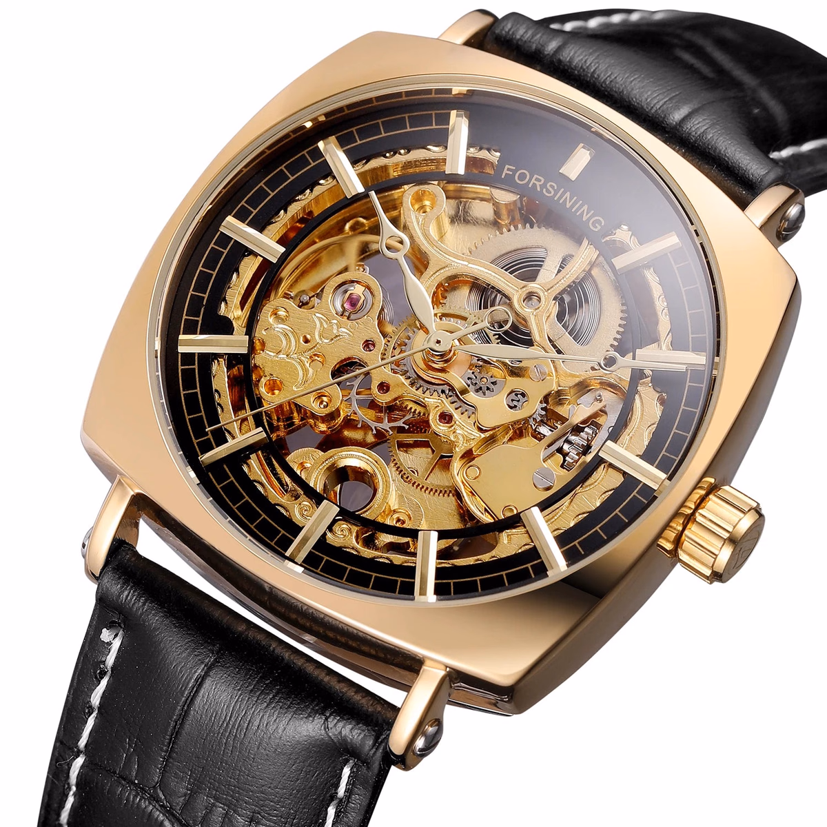 Forsining Skeleton Watch - Water Resistant & Fashionable — image 4