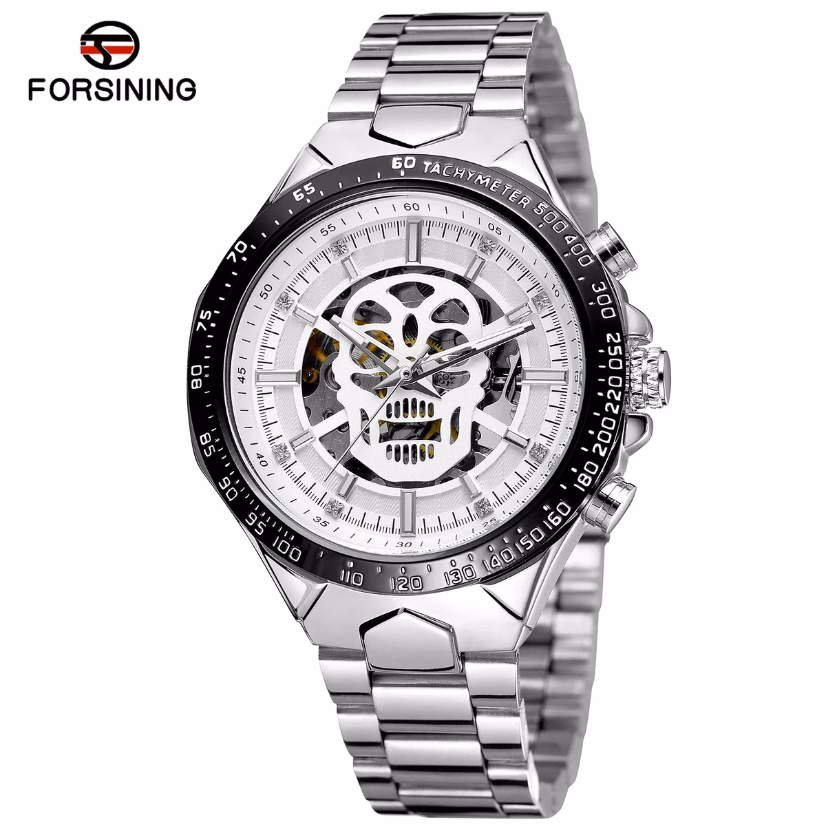 Forsining Luxury Skull Skeleton Automatic Men's Watch — image 11