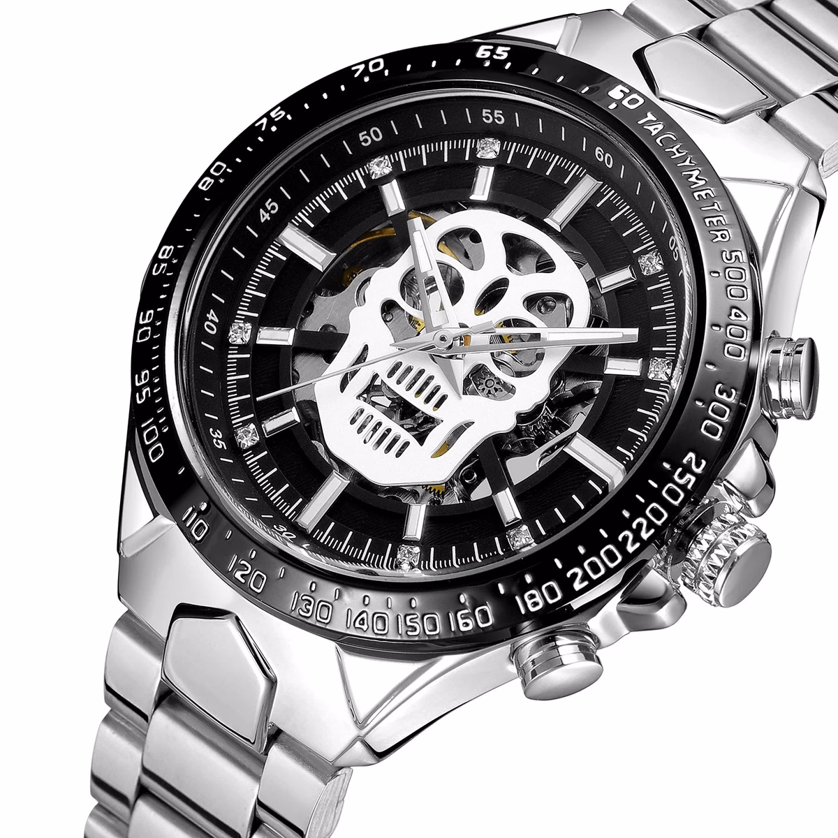 Forsining Luxury Skull Skeleton Automatic Men's Watch — image 4
