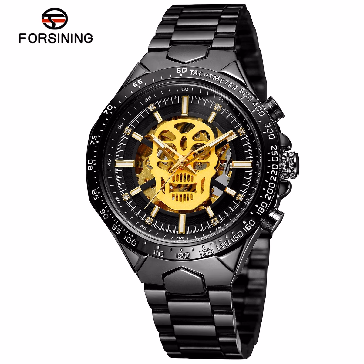 Forsining Luxury Skull Skeleton Automatic Men's Watch — image 12