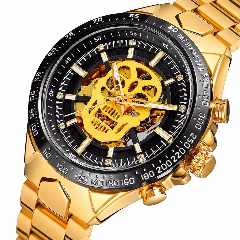 Forsining Luxury Skull Skeleton Automatic Men's Watch