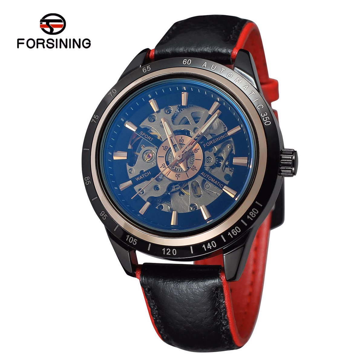 Forsining Men's Automatic Skeleton Watch — image 7
