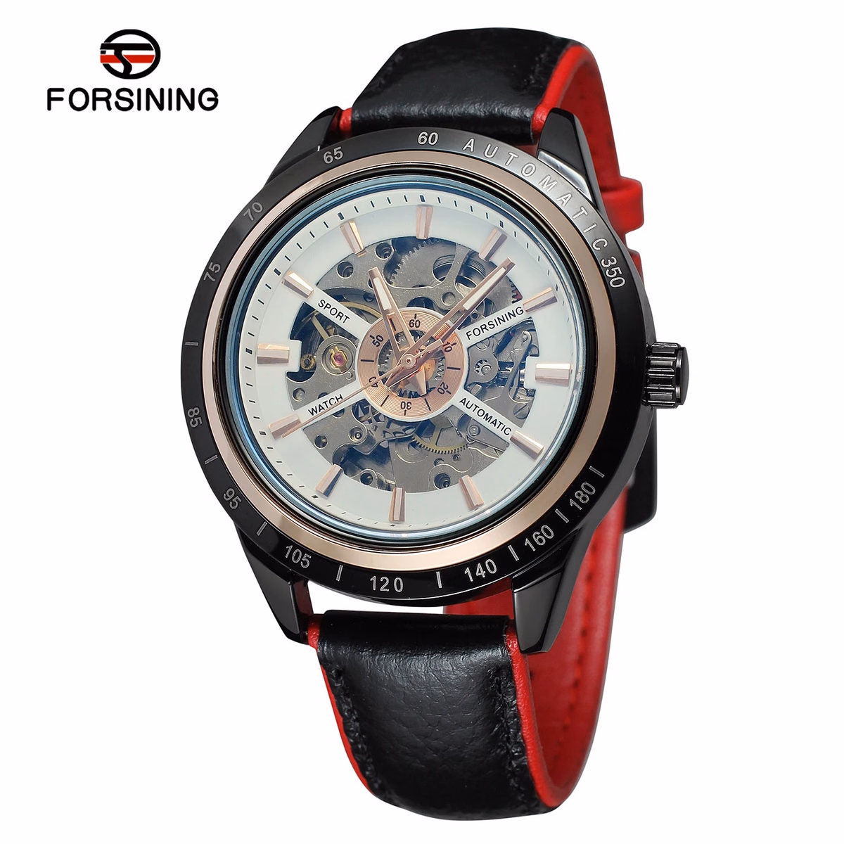 Forsining Men's Automatic Skeleton Watch — image 8