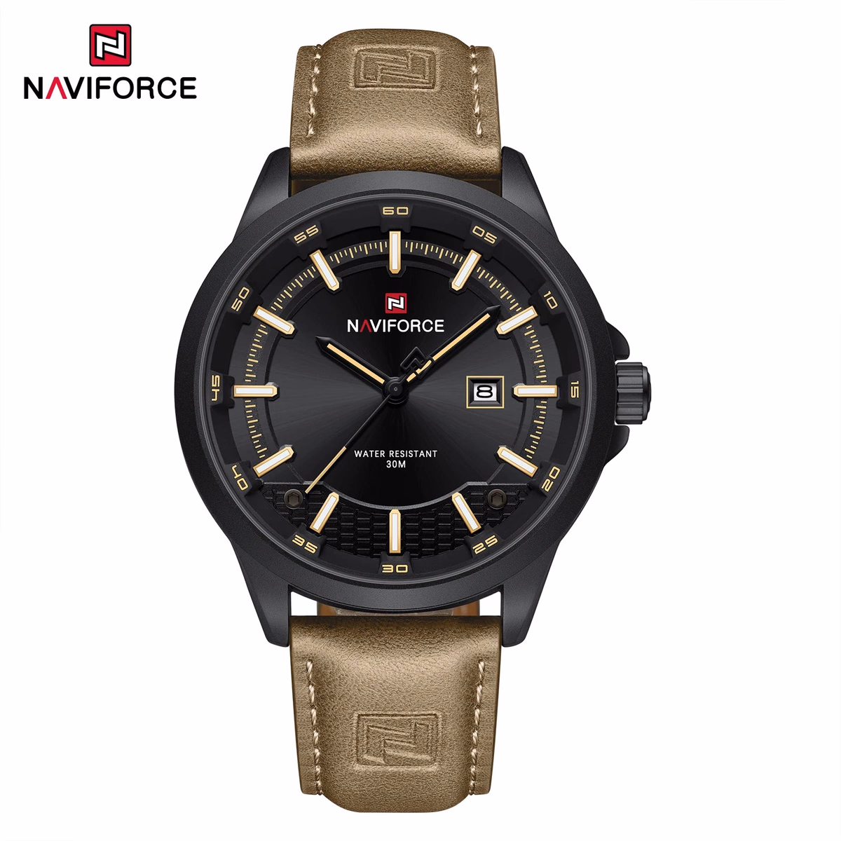 NAVIFORCE Men's Luxury Sport Leather Watch — image 7