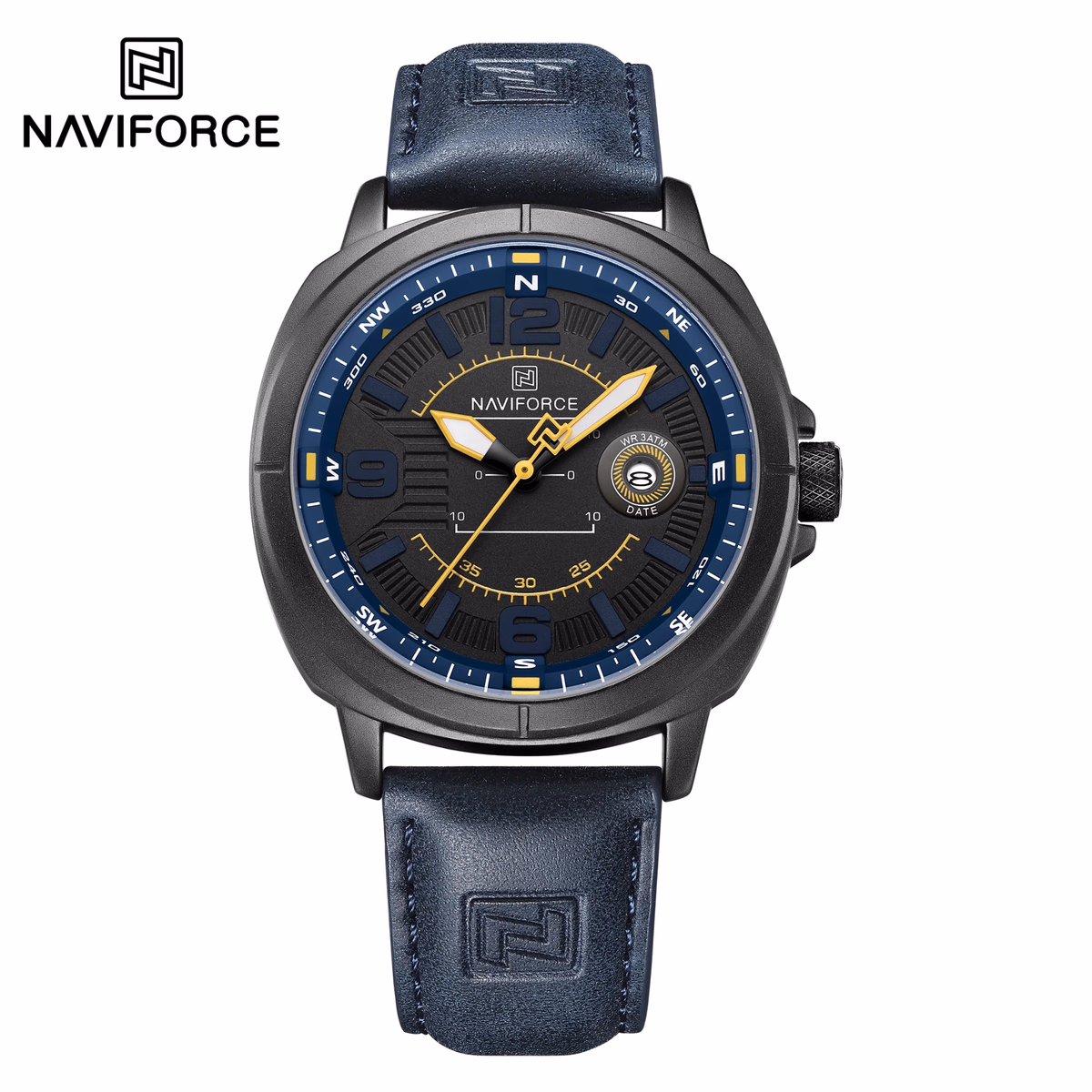 NAVIFORCE Men's Quartz Watch with Leather Band — image 12