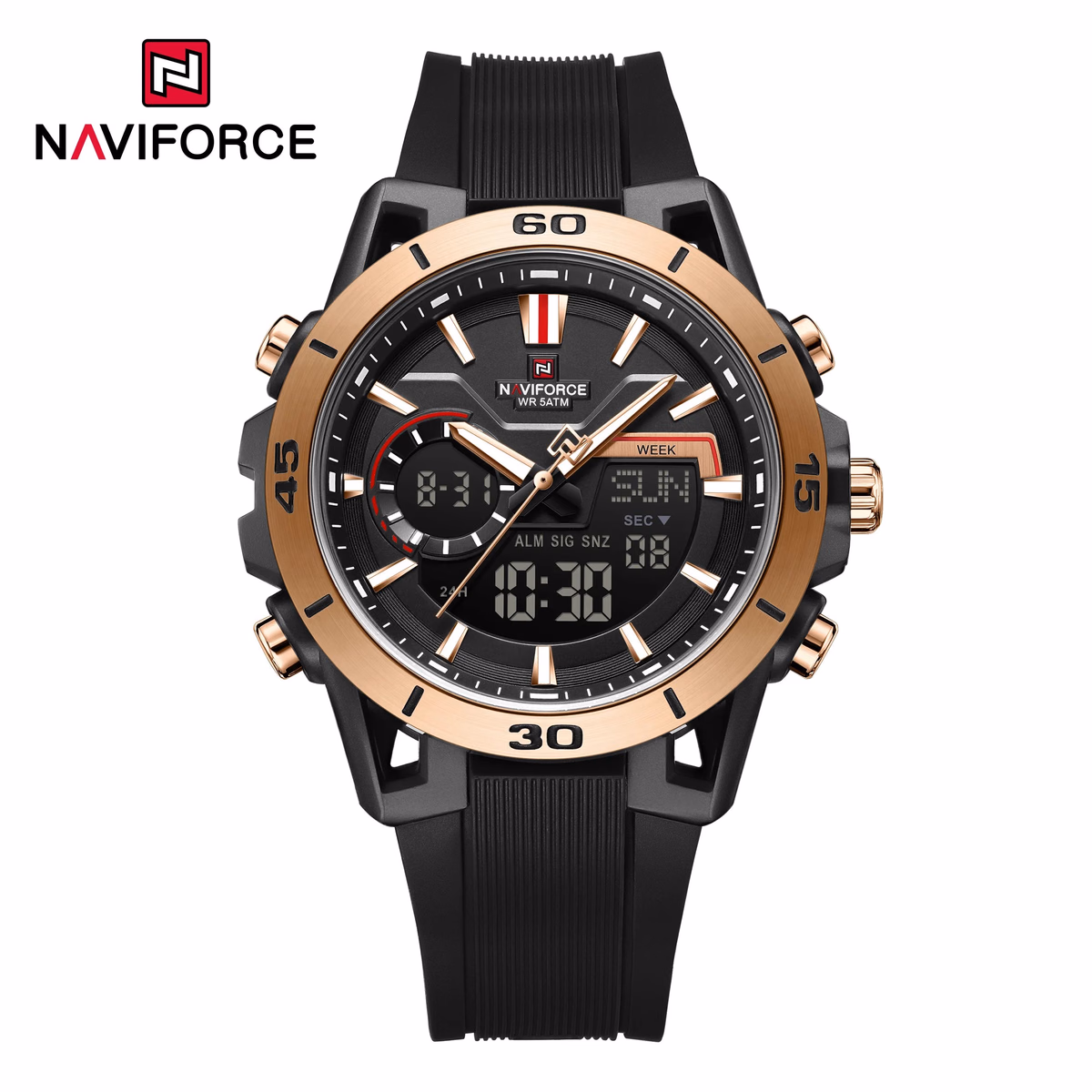 NAVIFORCE 7135 Men's Dual Display Sports Watch — image 3