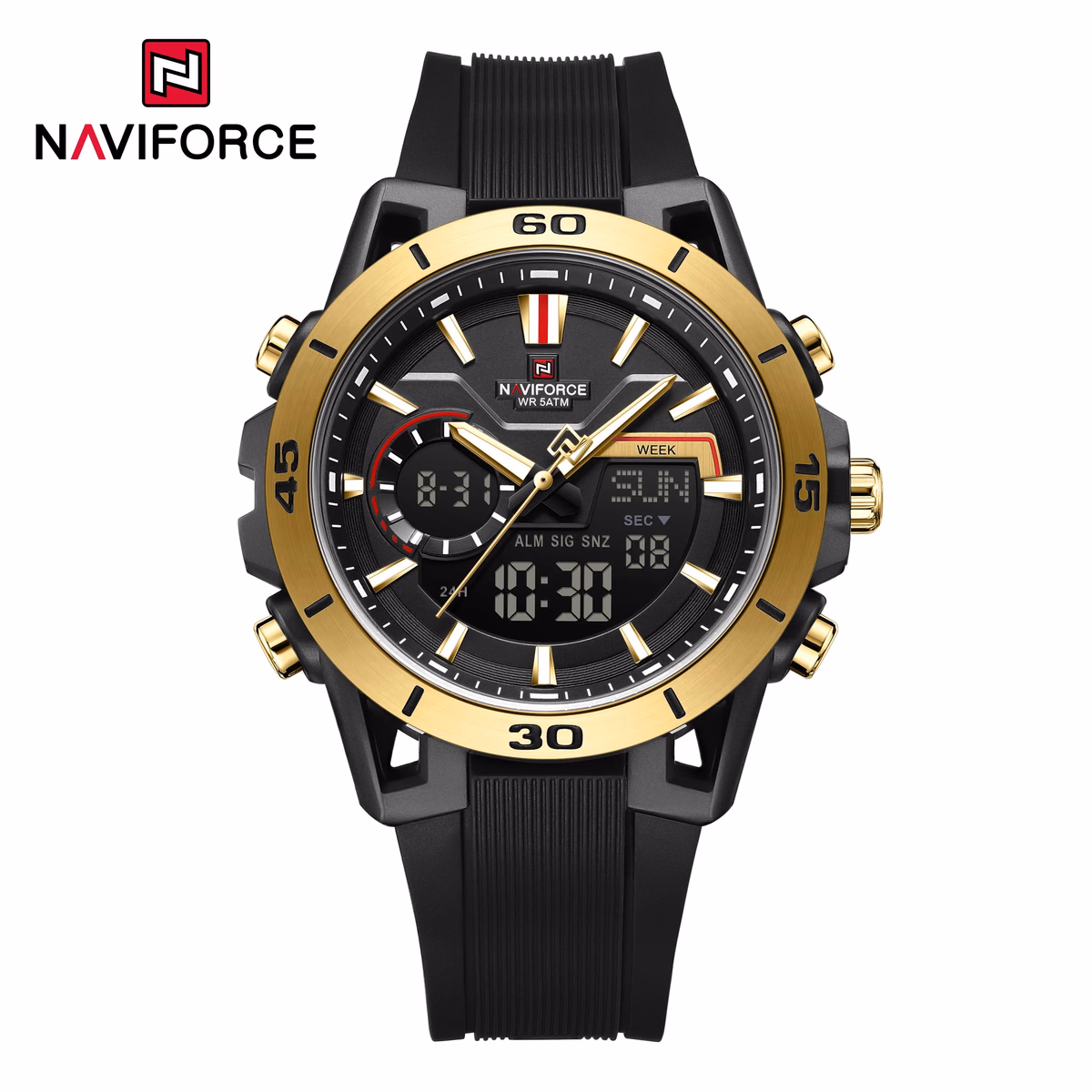 NAVIFORCE 7135 Men's Dual Display Sports Watch