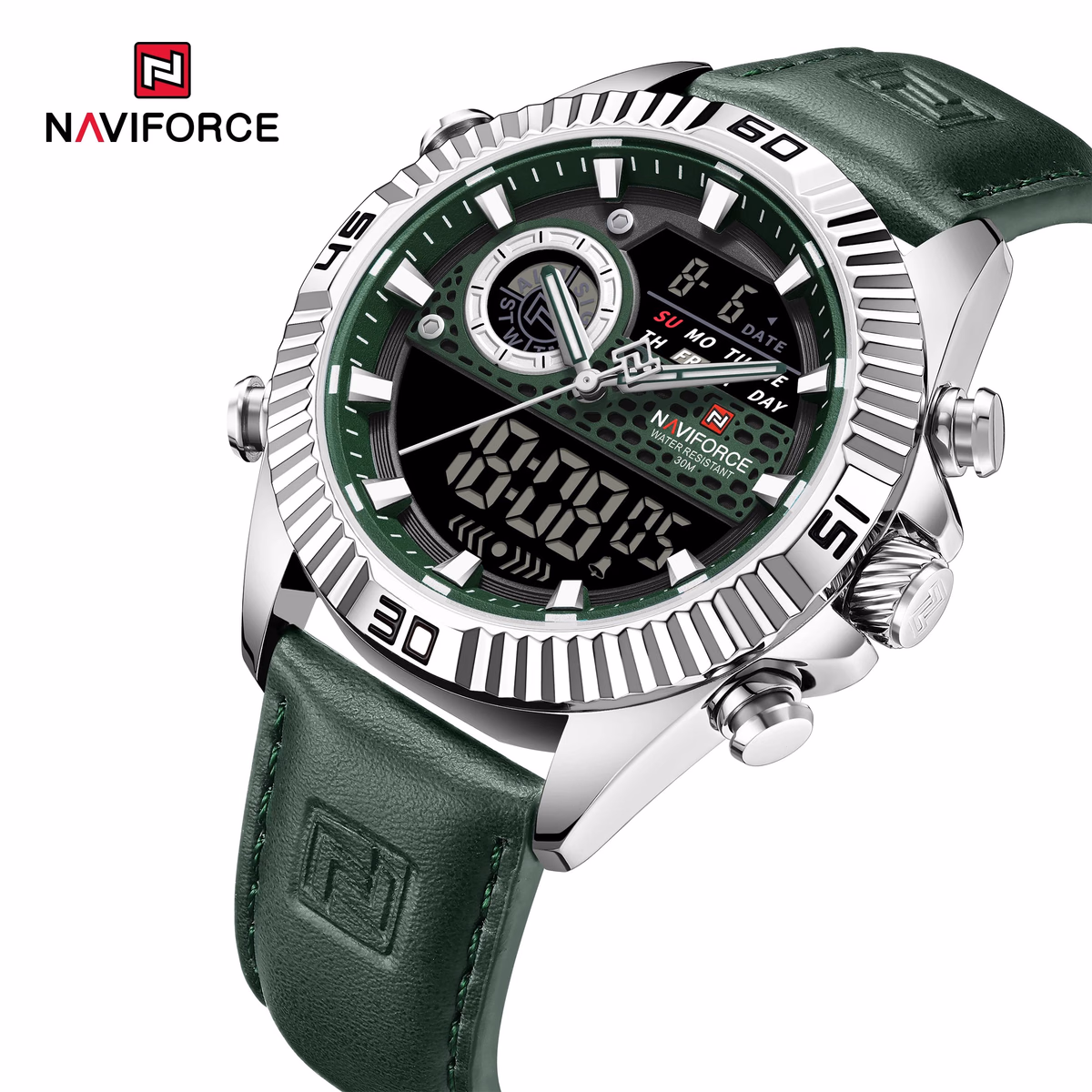 NAVIFORCE Men's Sport Quartz Analog LCD Watch — image 9