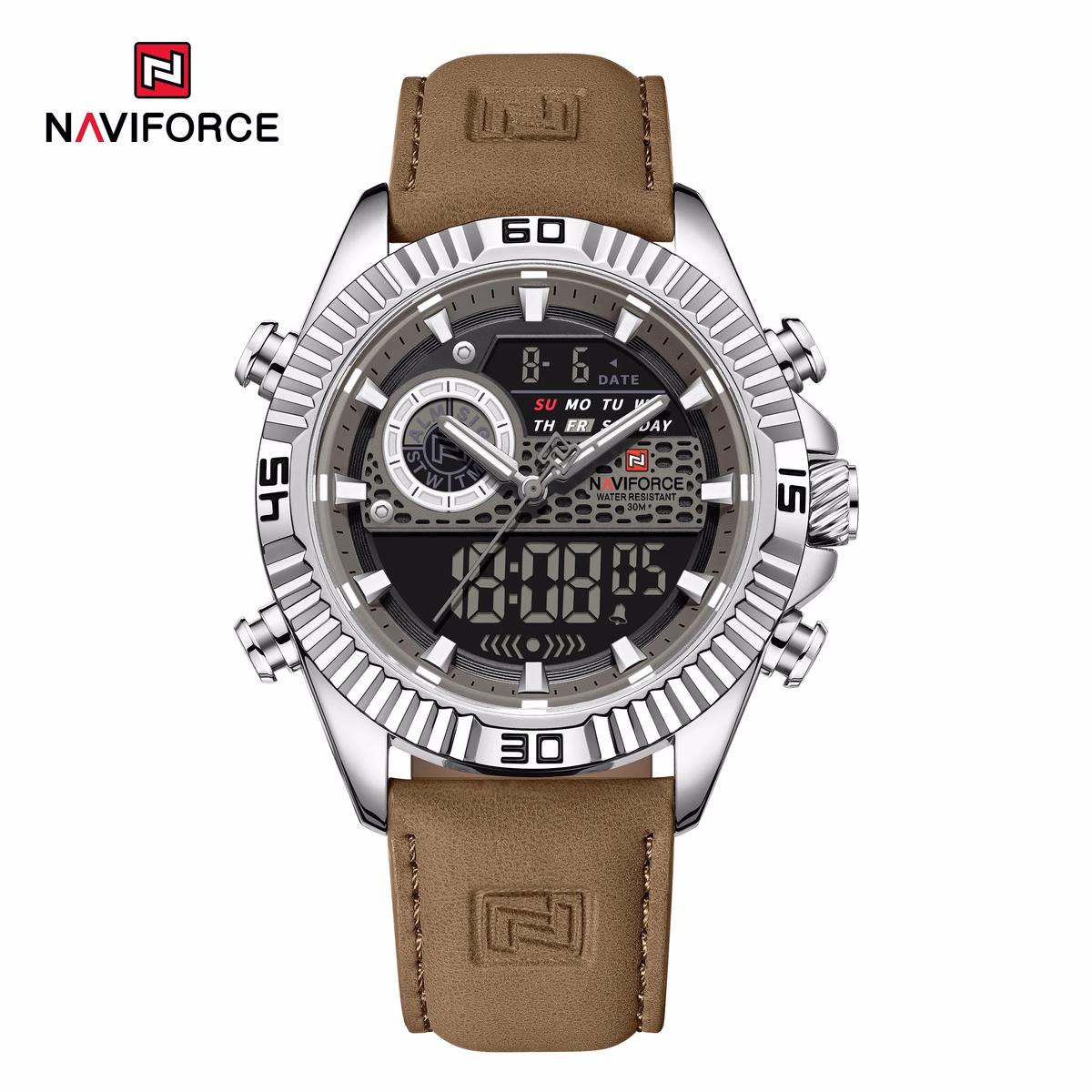NAVIFORCE Men's Sport Quartz Analog LCD Watch — image 4