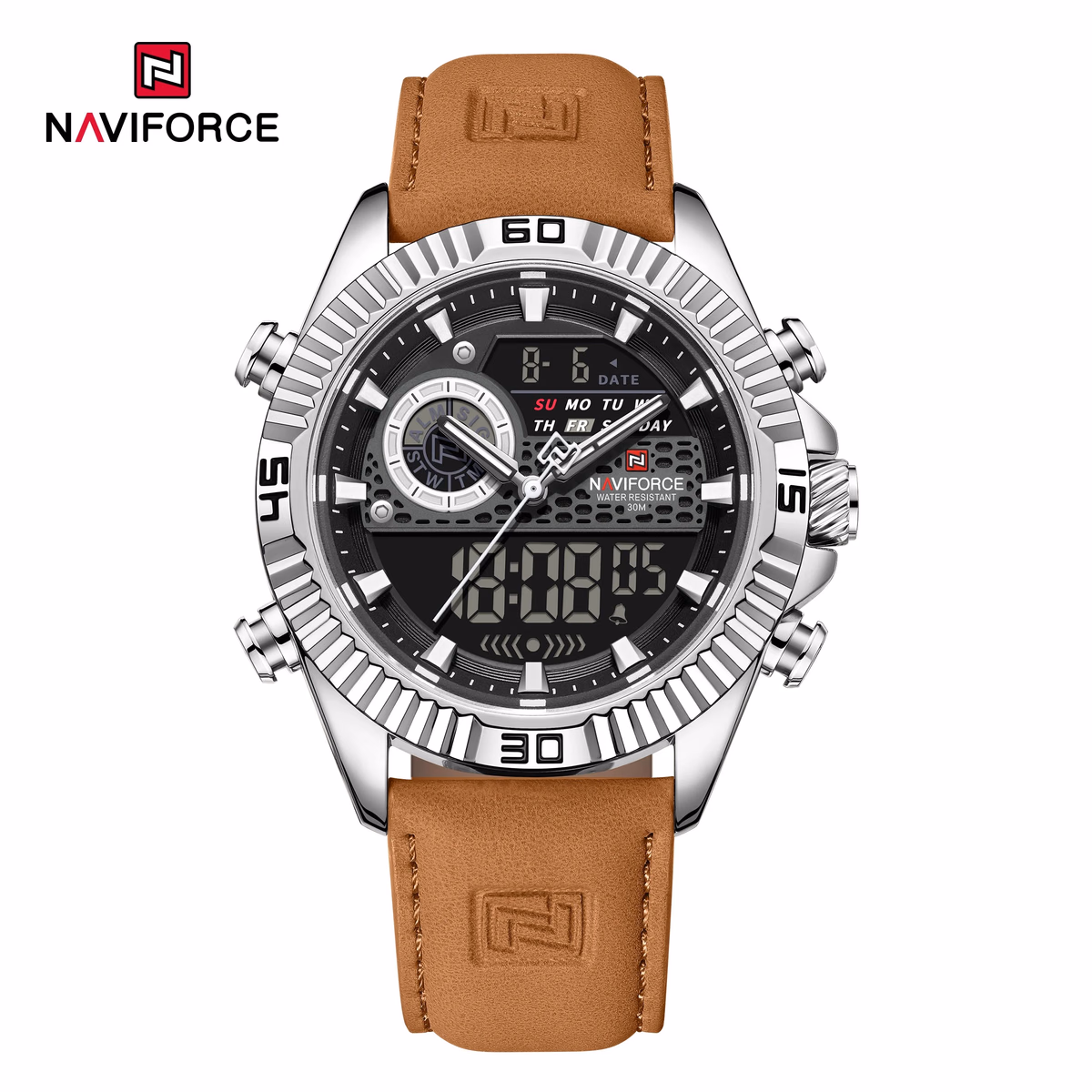NAVIFORCE Men's Sport Quartz Analog LCD Watch — image 5