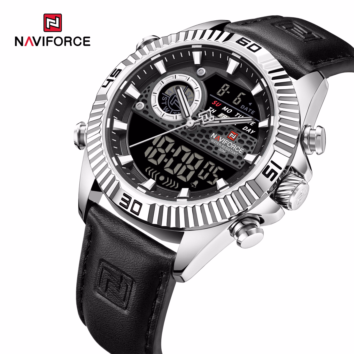 NAVIFORCE Men's Sport Quartz Analog LCD Watch — image 8