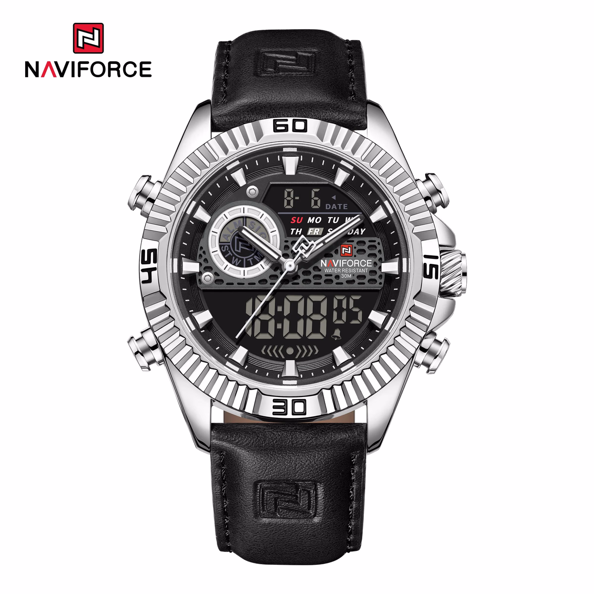 NAVIFORCE Men's Sport Quartz Analog LCD Watch — image 6