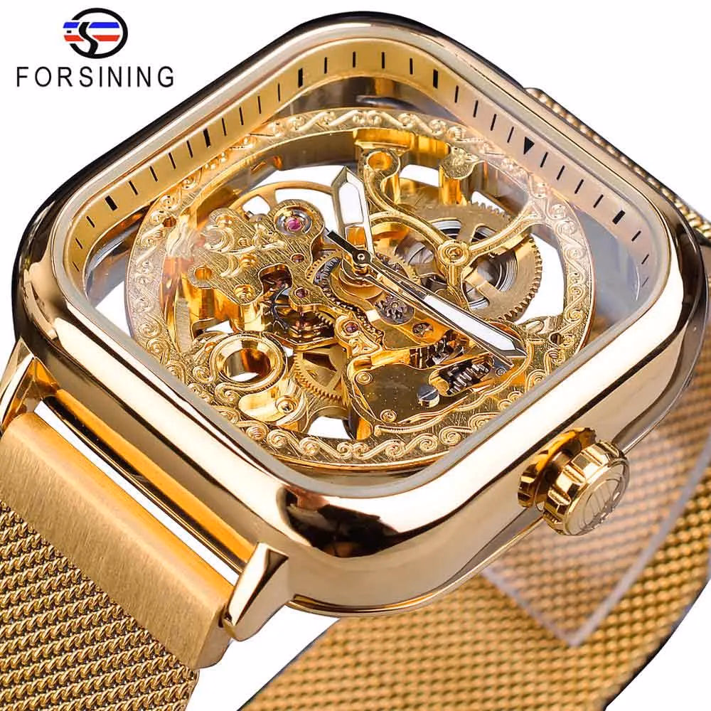 Forsining Golden Men's Automatic Watch - Luxury & Precision — image 10