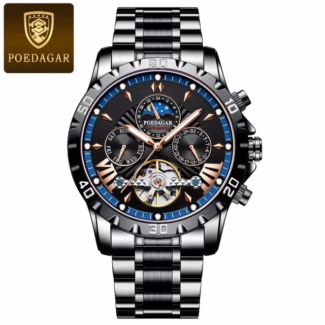 POEDAGAR Luxury Tourbillon Men's Watch — image 7