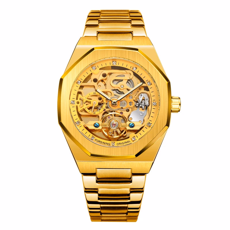 Luxury Silver 3D Hollow Automatic Watch for Men — image 8