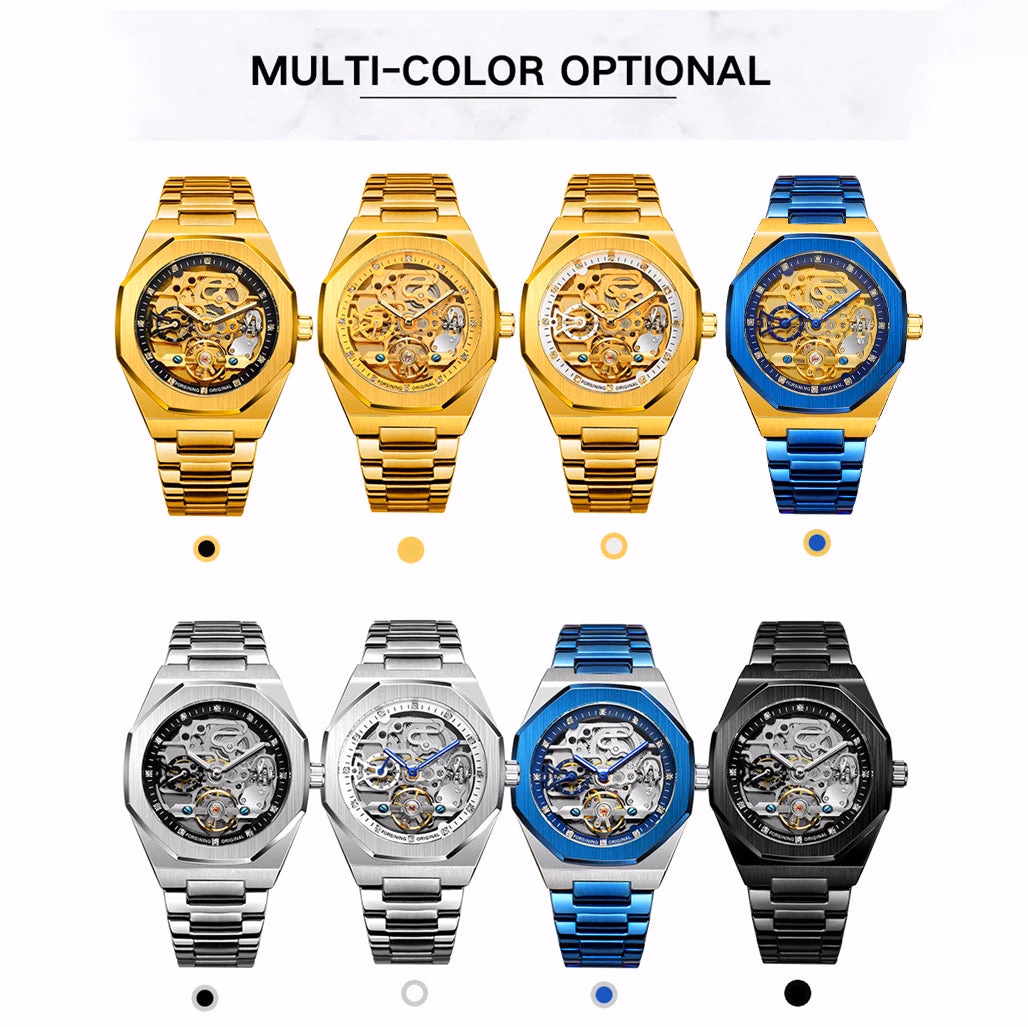 Luxury Silver 3D Hollow Automatic Watch for Men — image 6