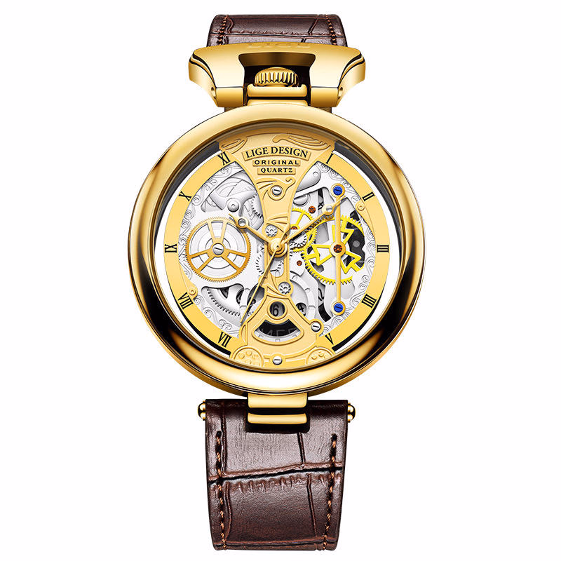 Luxury Waterproof Tourbillon Skeleton Watch