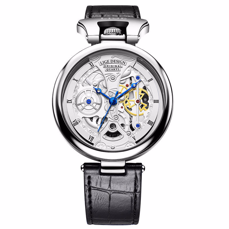 Luxury Waterproof Tourbillon Skeleton Watch — image 3