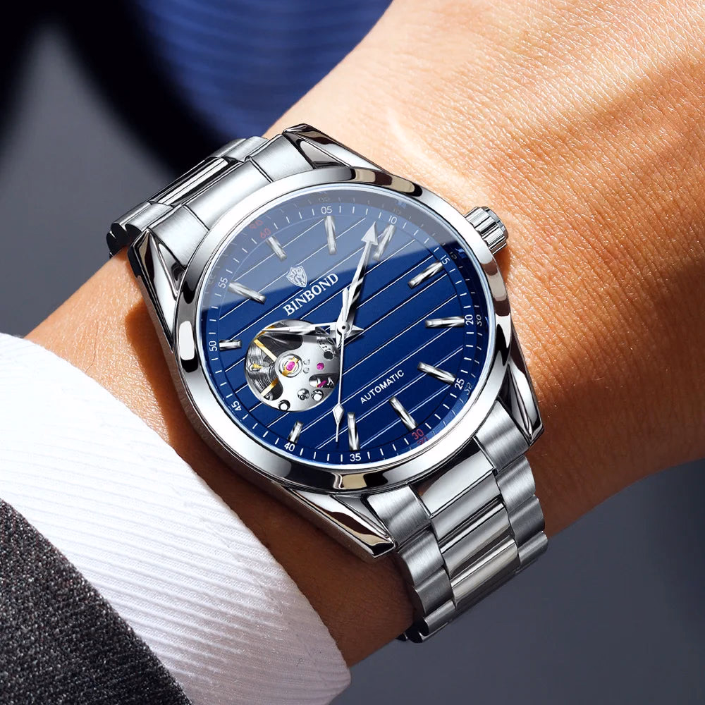 Luxury Skeleton Automatic Waterproof Men's Watch — image 4