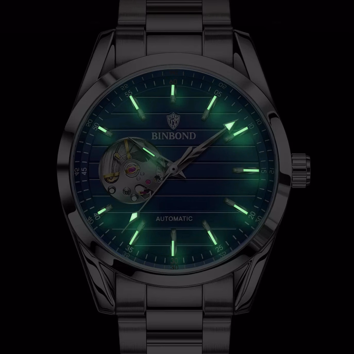 Luxury Skeleton Automatic Waterproof Men's Watch — image 6