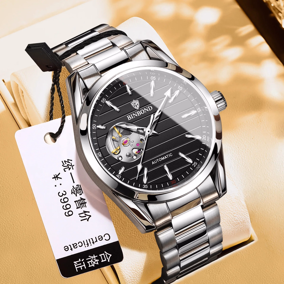 Luxury Skeleton Automatic Waterproof Men's Watch — image 11