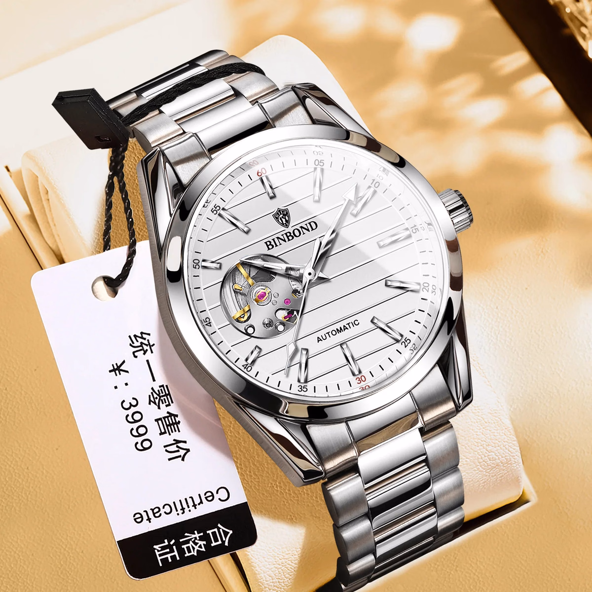 Luxury Skeleton Automatic Waterproof Men's Watch — image 3