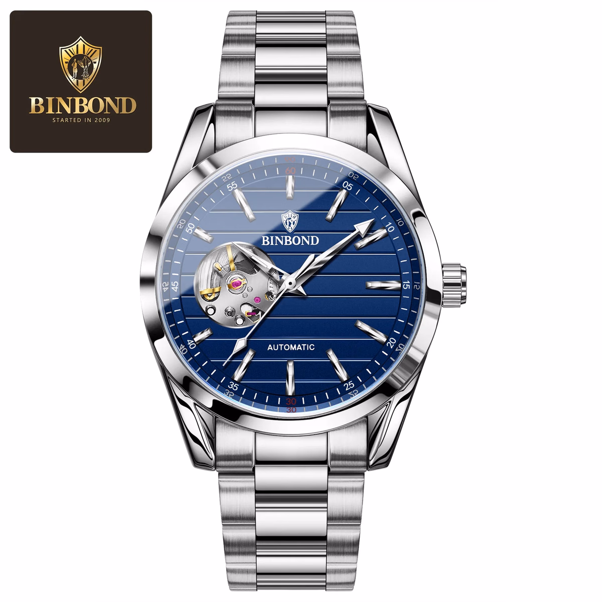 Luxury Skeleton Automatic Waterproof Men's Watch — image 5