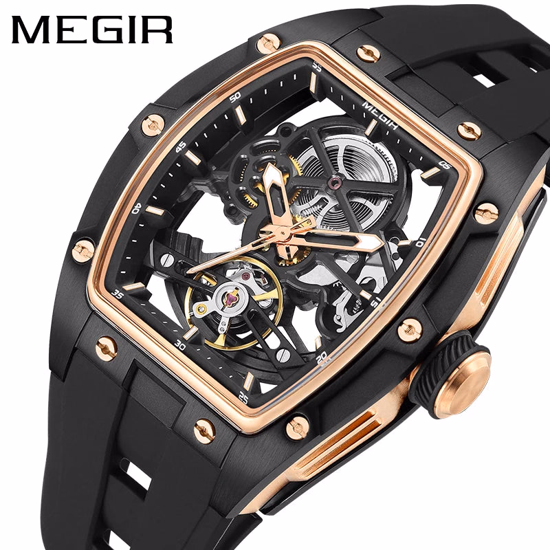 MEGIR 2242G Luxury Mechanical Tourbillon Watch