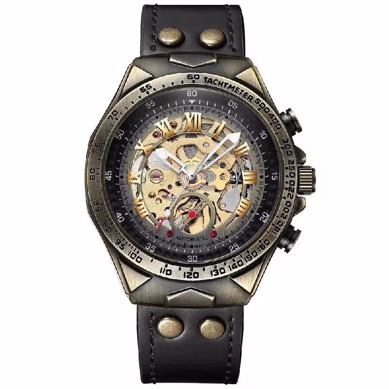 Waterproof Retro Skeleton Automatic Men's Watch — image 10